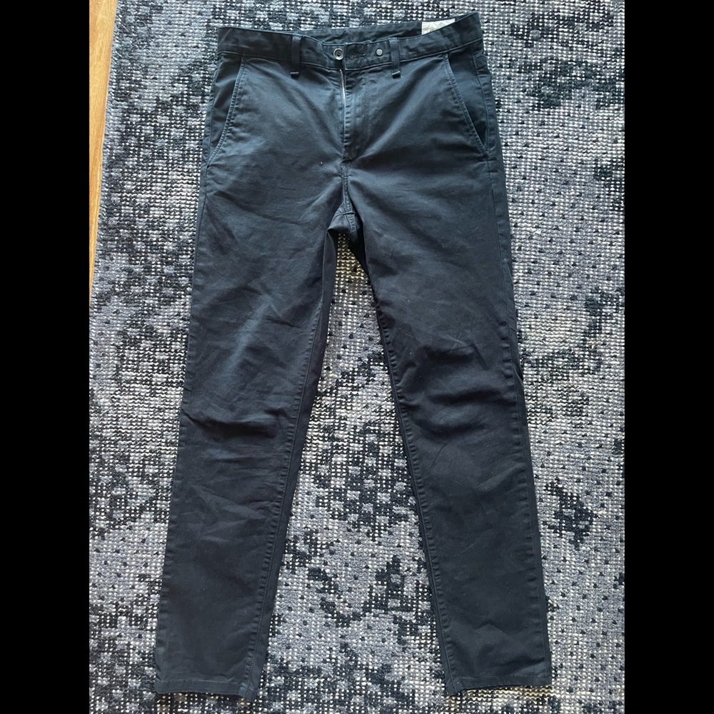 men’s rag & bone black slim chinos